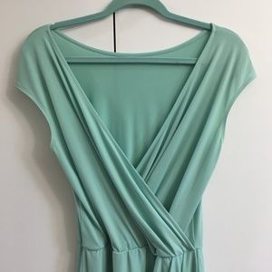 BCBGeneration aqua wrap-style dress